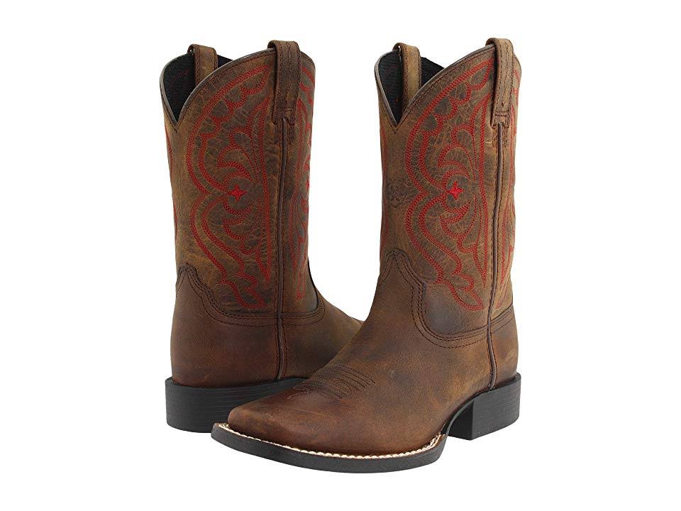 Distressed Brown Kids Quickdraw Boots T4232