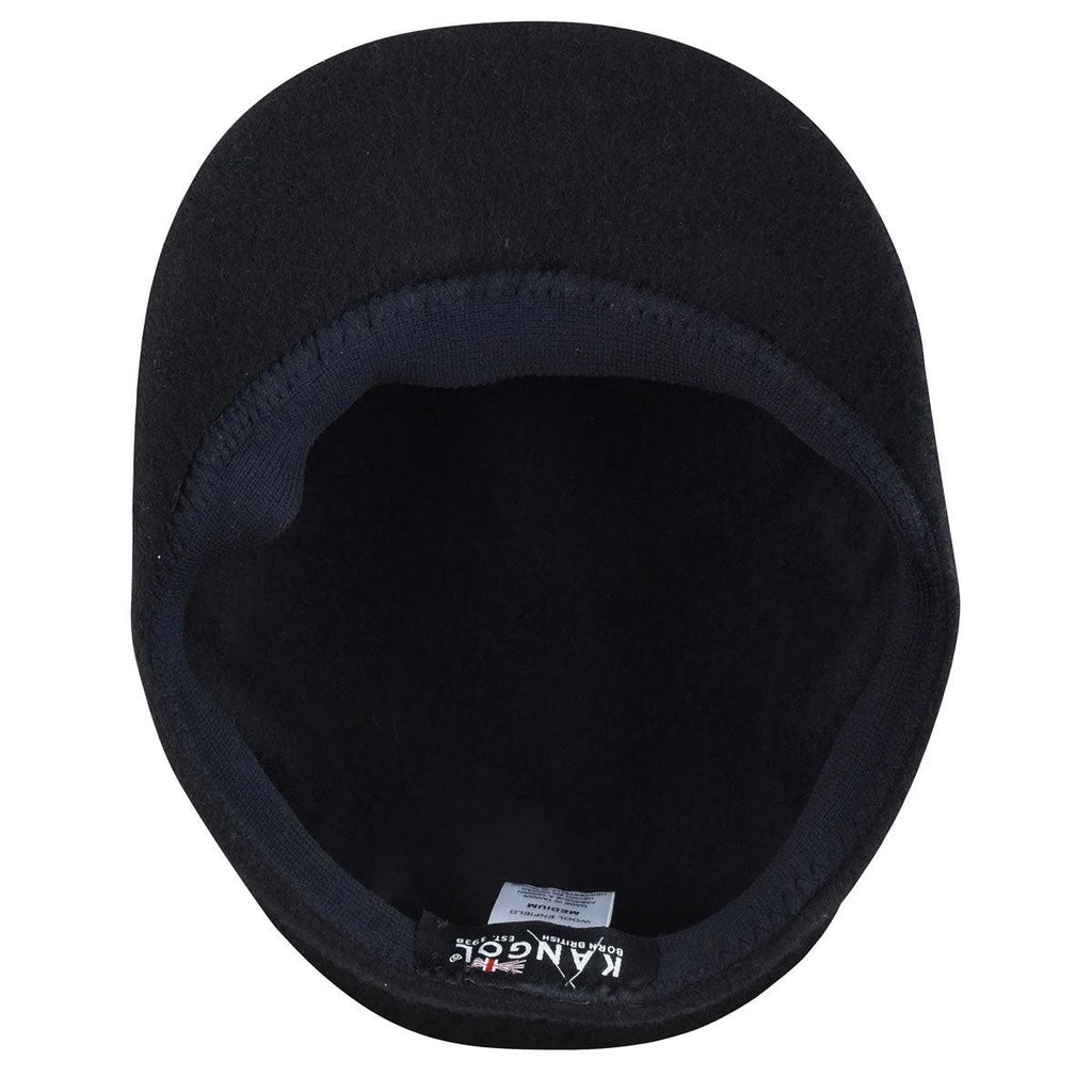 Black Wool Fiddler Cap F1451