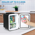 4L 6 Can Portable Cooler & Warmer Freon-Free Mini Fridge O5258