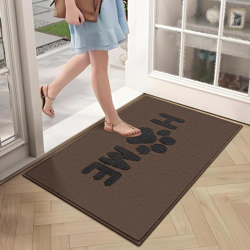 Brown 20"x32" Non Slip Absorbent Door Mat W4632