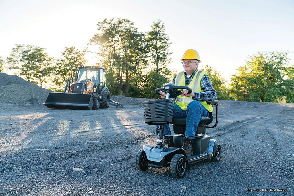 Blue 4-Wheel Scooter B6423