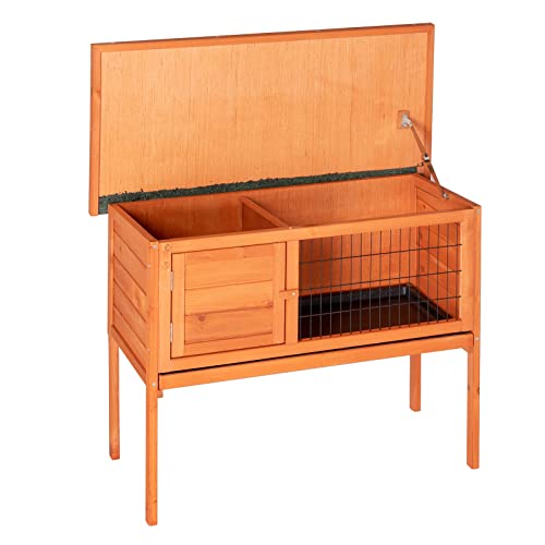 36" Single Deck Waterproof Wooden Rabbit Hutch W289624