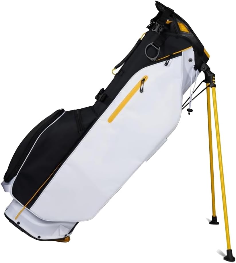 Black/White/Gold Golf Stand Bag R2302