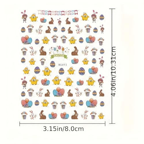 16 Sheets 7 Holiday Nail Art Stickers, Variety Pack All Season Nail Decals with Tweezers, 3D Self-Adhesive Nail Decoration M7897