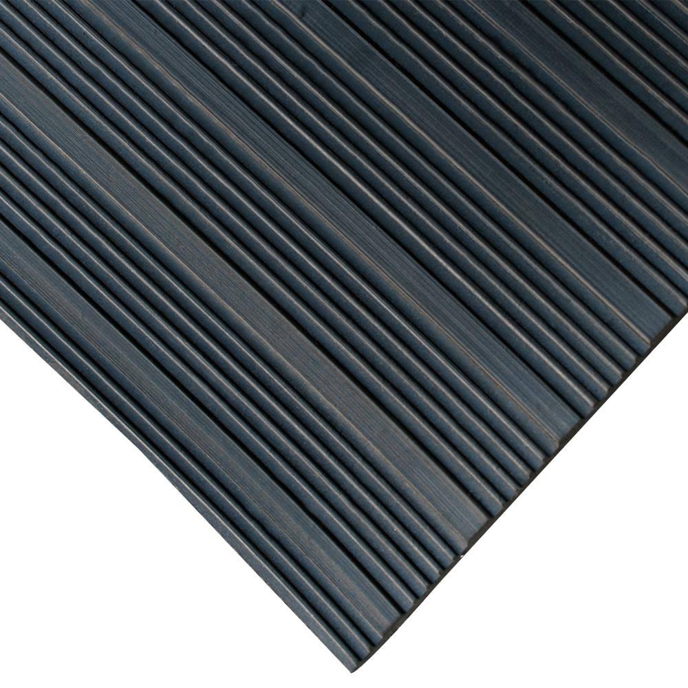 Black Composite Rib Rubber Floor Mat K447263