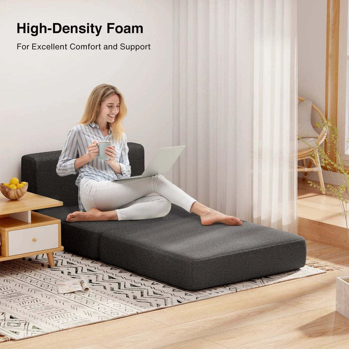 Light Gray Sleeper Sofa Bed M160597