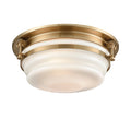 Satin Brass 3 Light Flush Mount S796395
