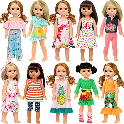 10 Sets 14.5 Inch Doll Clothes and Party Dress B8576