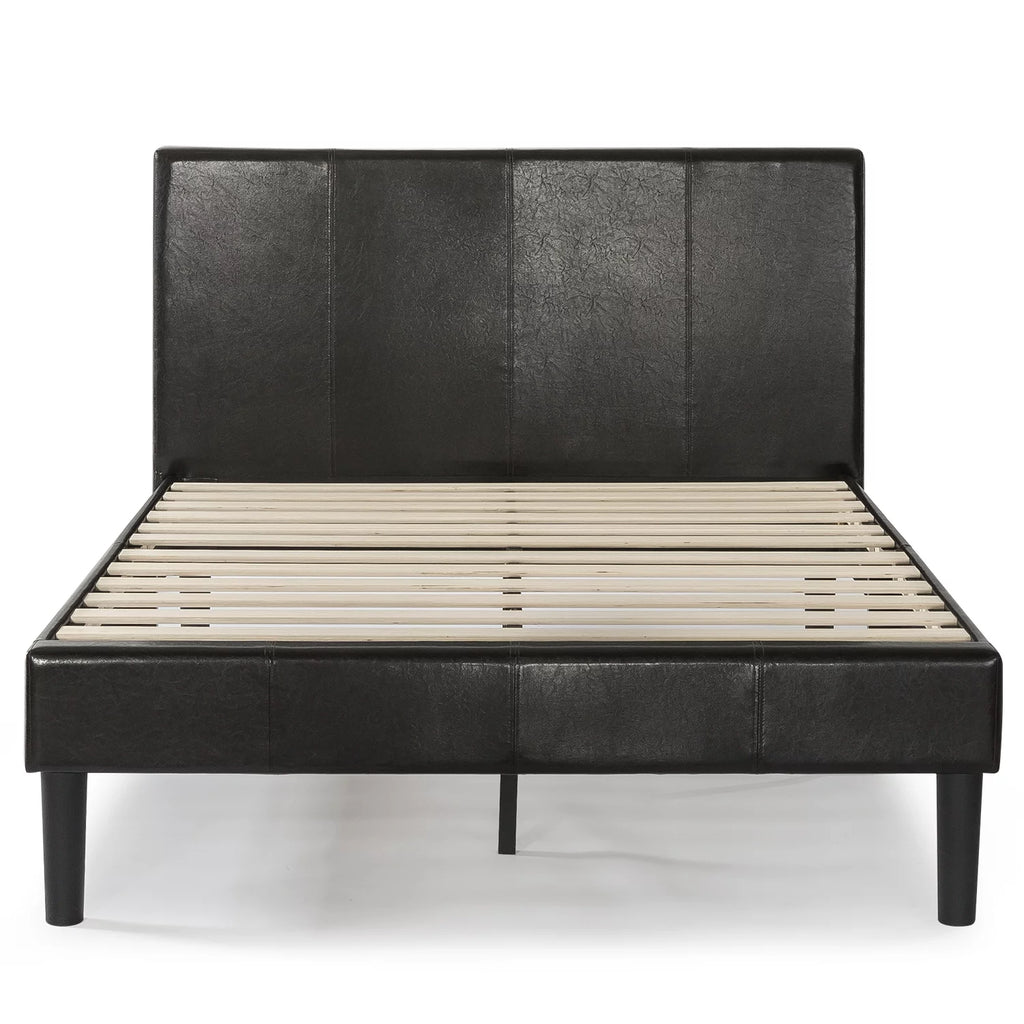 47 Faux Leather Platform Bed Frame J44290