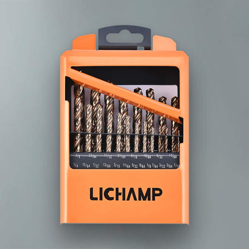 21PCS HSS Cobalt Drill Bits Set 1/16 to 3/8 Three Flute Z1727