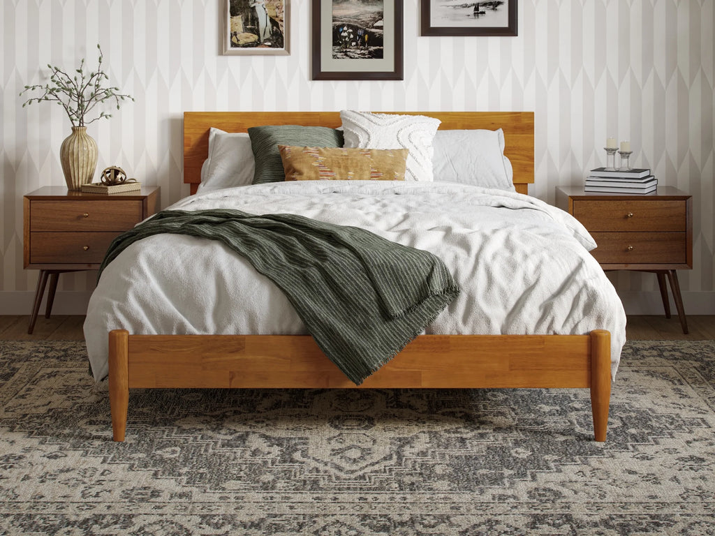 Solid Wood Low Profile Platform Bed B1113