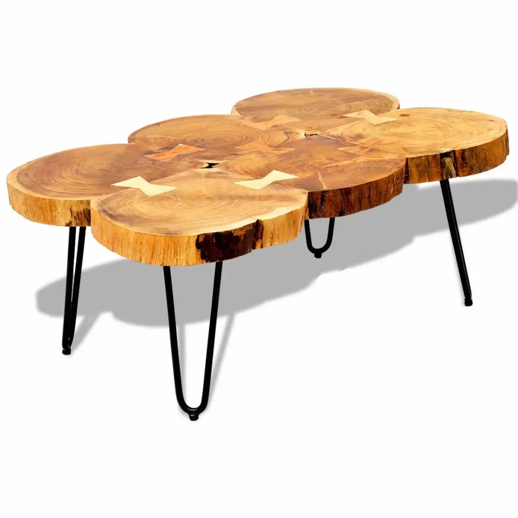 6 Trunks Solid Sheesham Wood Coffee Table V902