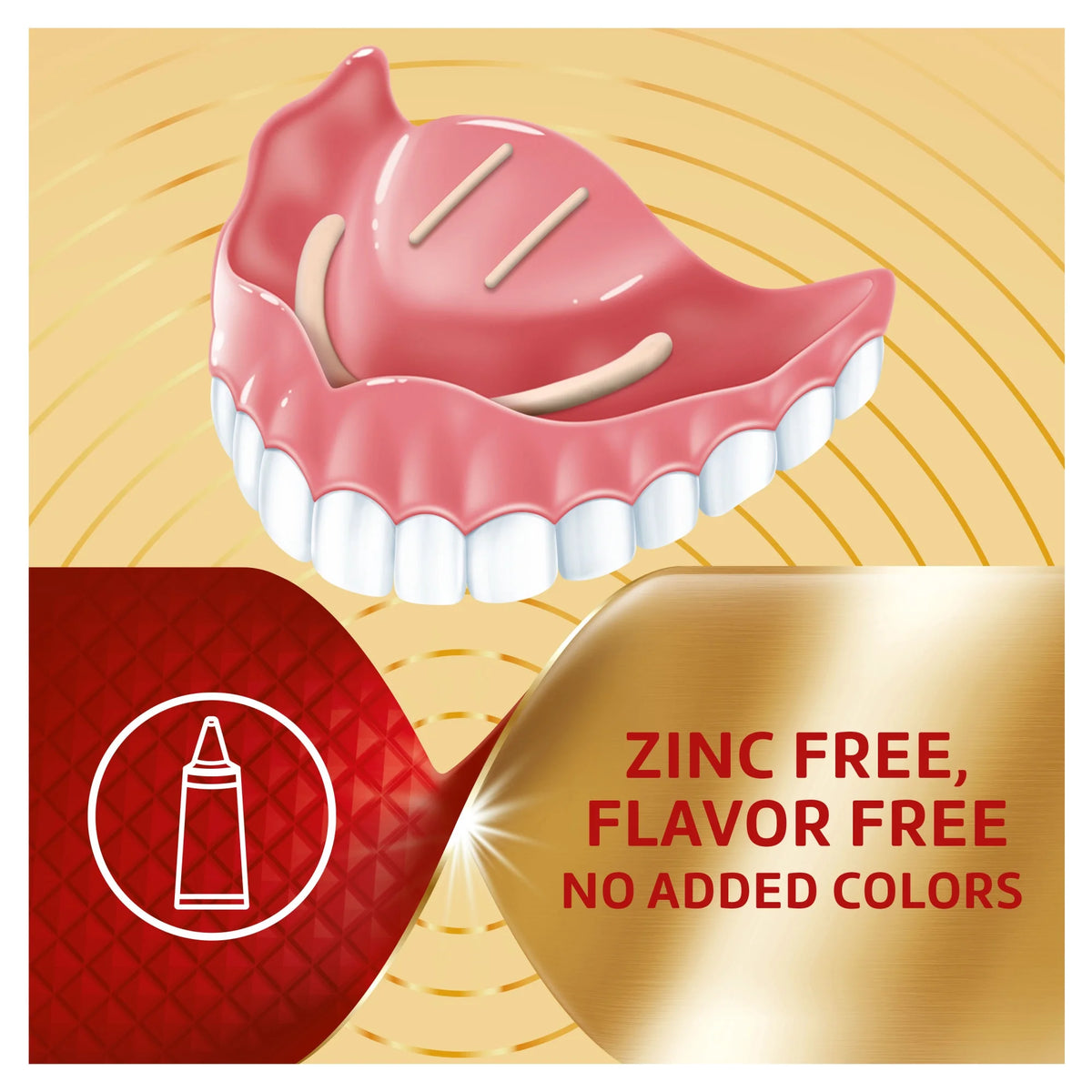 Denture Cream, Unflavored - 2.2 oz 4 Pk J1208