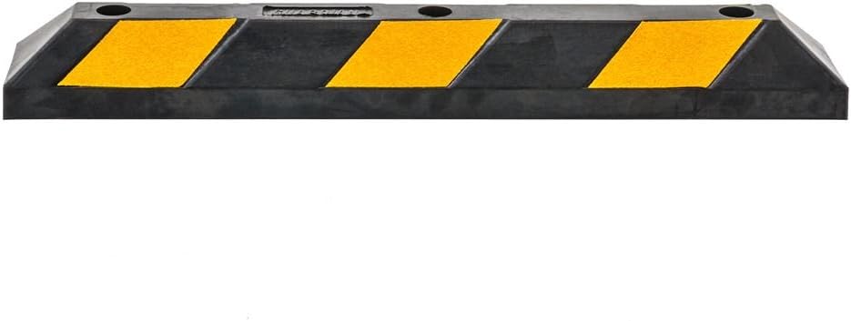 Heavy Duty Rubber Parking Curb 36 Inch x 5.9 Inch Pack of 2 K96096