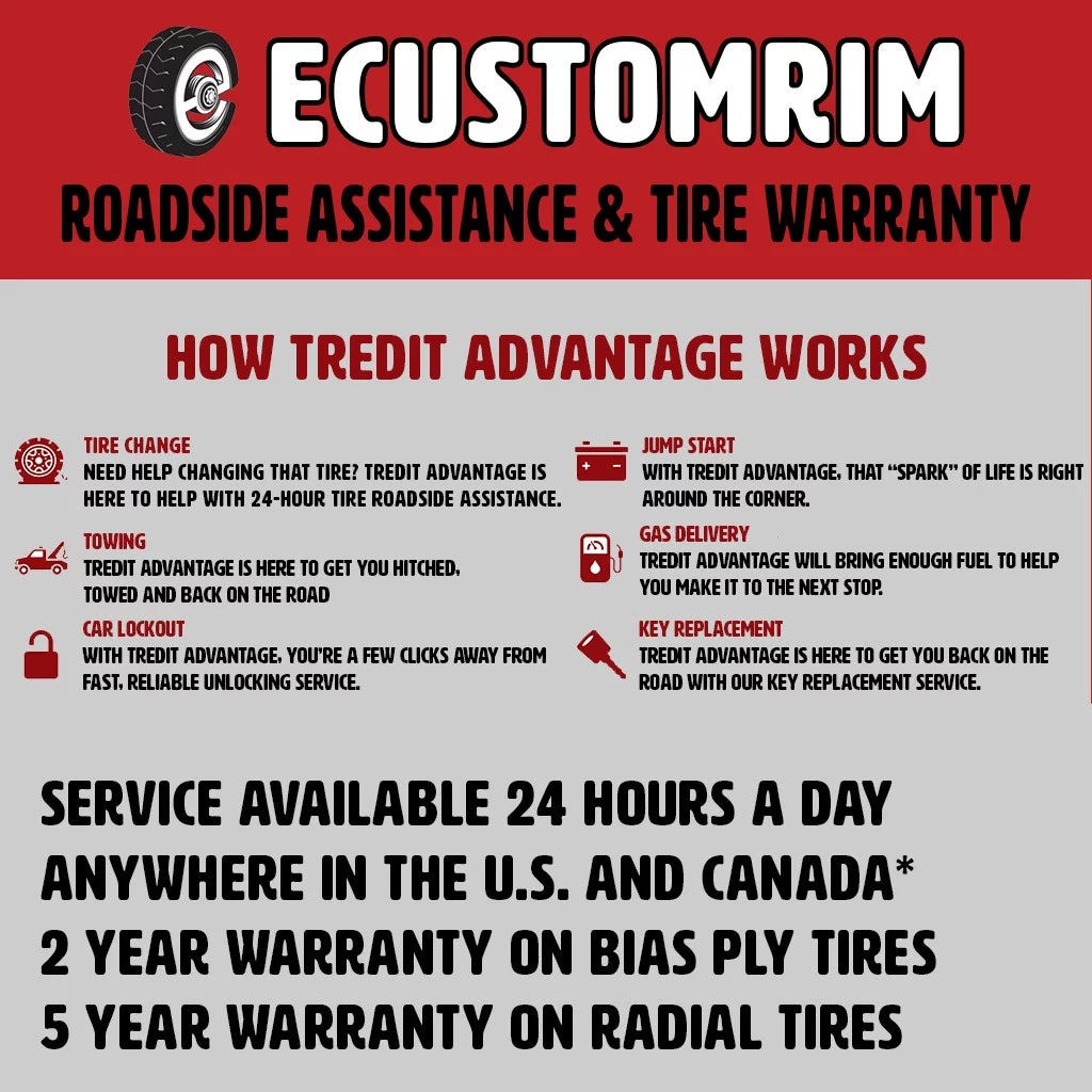 ST205/75R15 LRD Trailer Tire On Rim Aluminum Black Wheel F520978