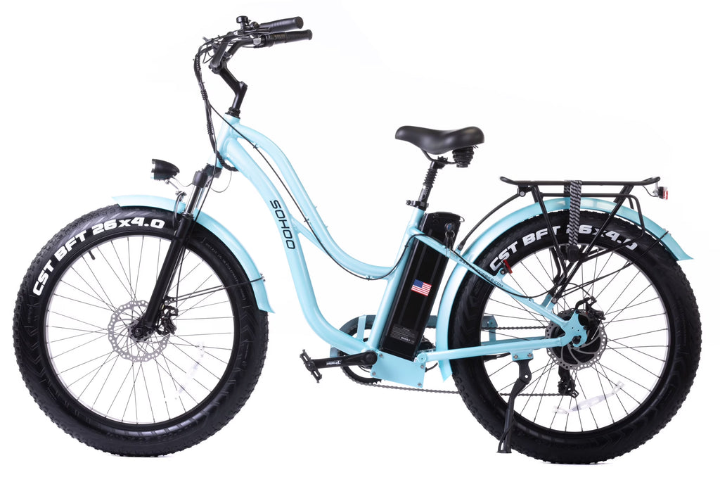 48V 750W 16Ah 26" Step-Thru Beach Cruiser Electric Bicycle N648682