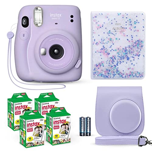 Ice White Instant Camera with Film and Accessories Bundle A63013