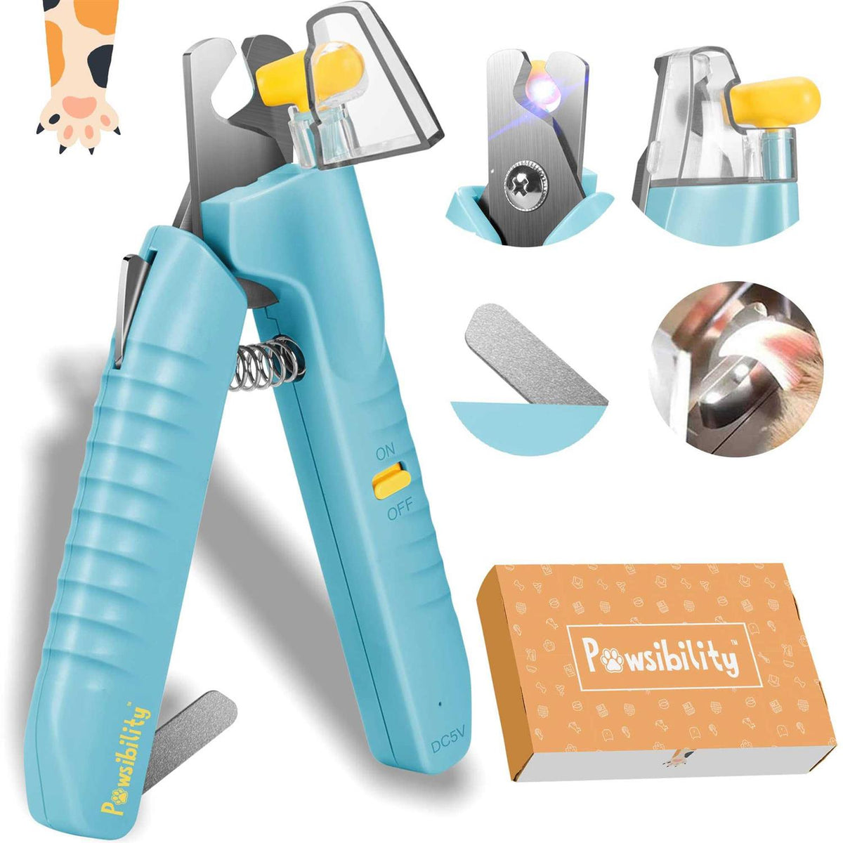 Pet Nail Clippers with LED Light M475852