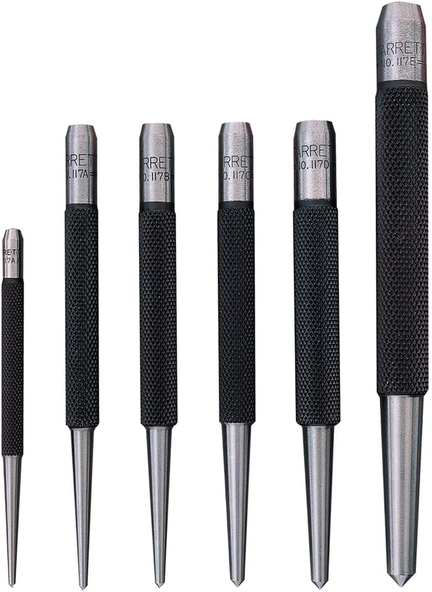 Center Punch Set, Set of 5, Hardened Tempered Steel P84566