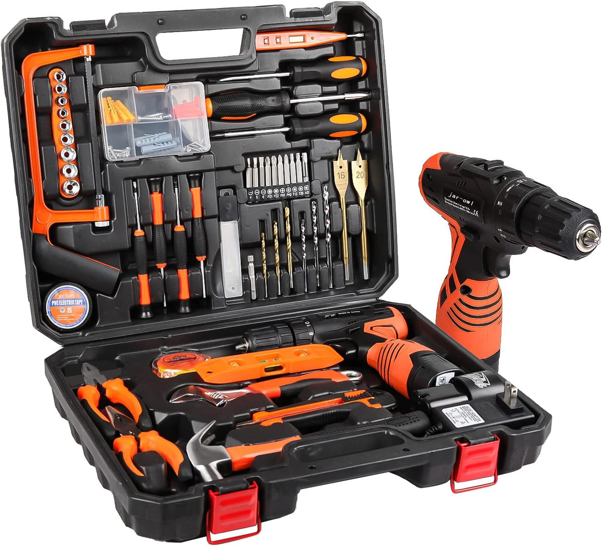 60pcs Cordless Drill Tool Set with Toolbox P36466