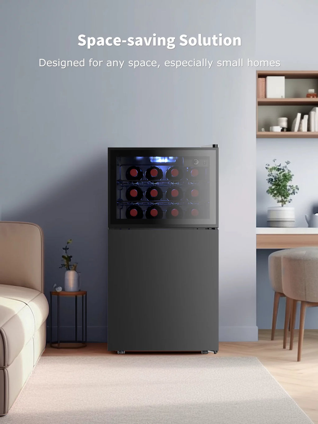 2-Door Wine Cooler and Freezer V783