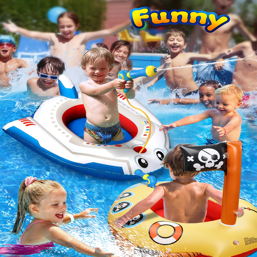 Inflatable Kids Pool Float with Water Gun 2Packs B233387