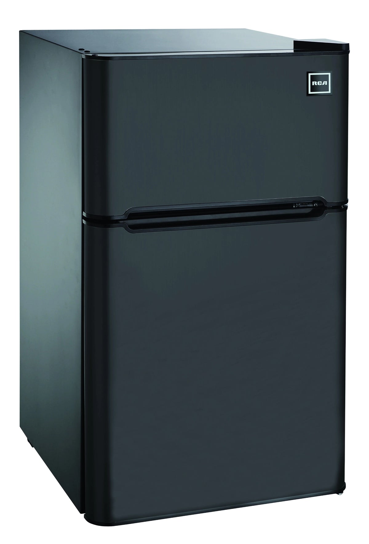 3.2 Cu Ft Two Door Mini Fridge with Freezer, Black E721249