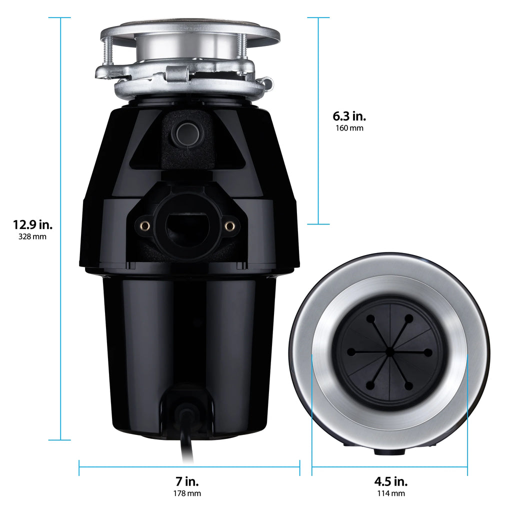 1/2 HP Garbage Disposal with Attached Power Cord C924481