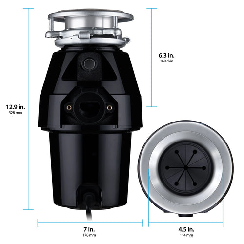 1/2 HP Garbage Disposal with Attached Power Cord C924481
