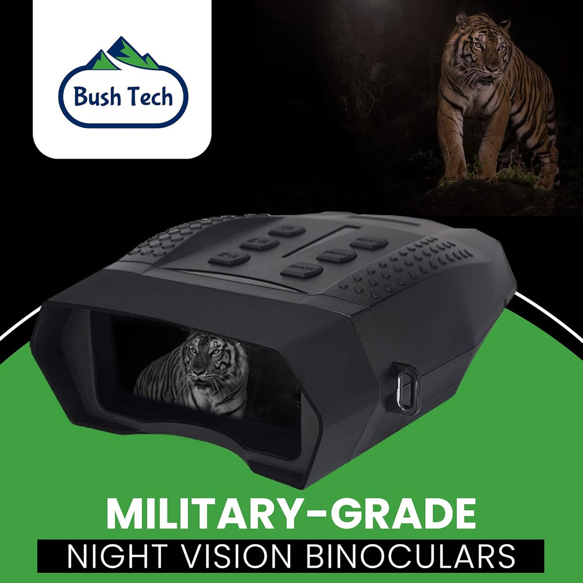 Night Vision Binoculars with Camera, 4X Digital Zoom, 2.5” LCD Display R290194