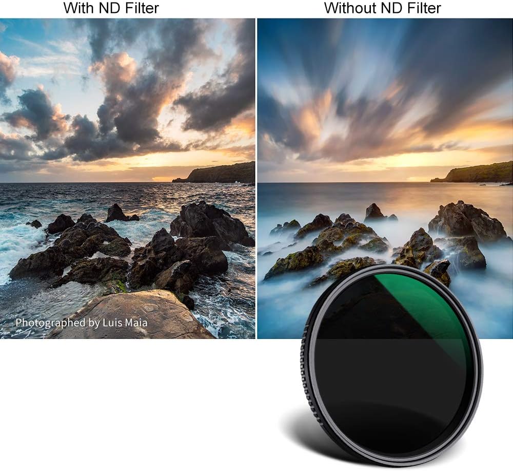 67mm Variable Neutral Density Filter ND8-ND2000 Adjustable ND Filter Pack of 2 S11103