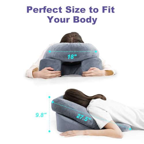 Face Down Pillow with Shredded Memory Foam and Removable Cover R342