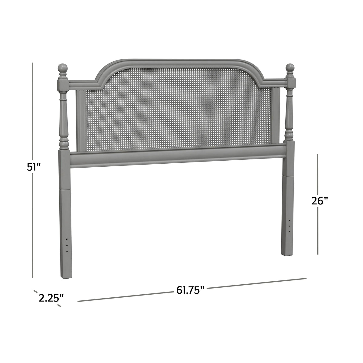 Queen Wood and Cane Headboard W87733