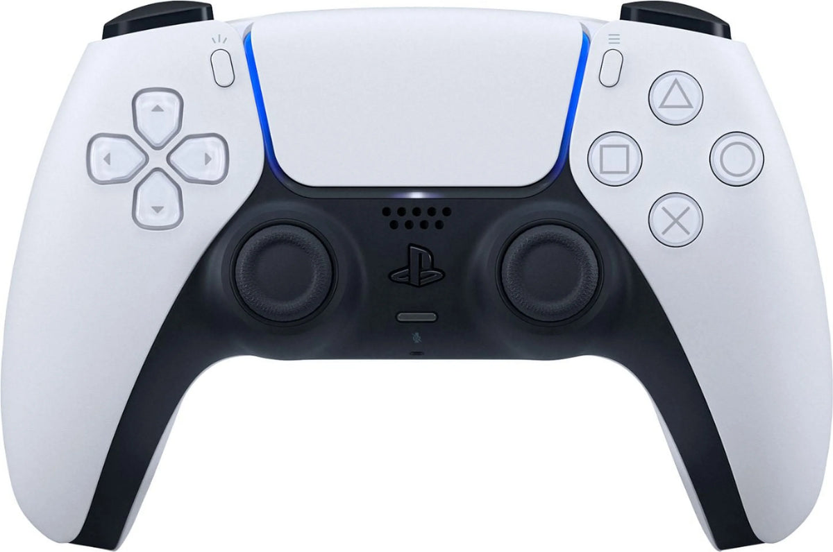 White PS5 Disc Slim Gaming Console with Wireless Controller T18122