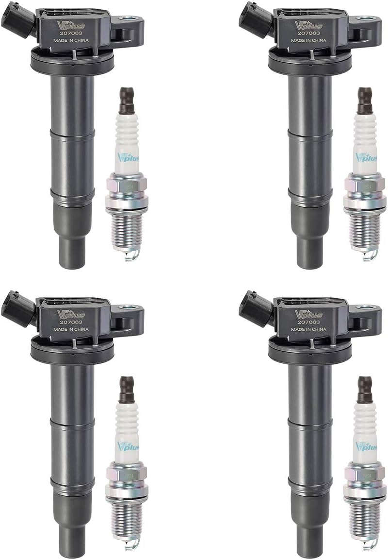 Set of 4 Ignition Coils & Spark Plugs W43344