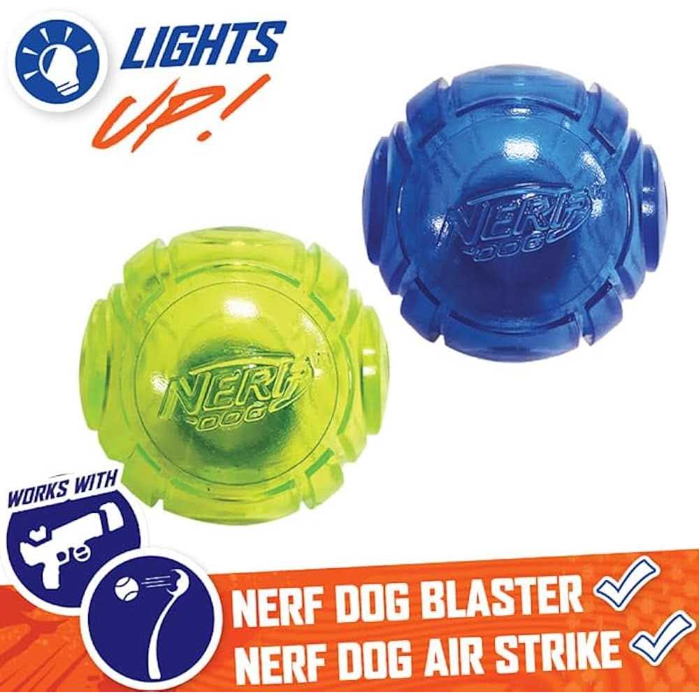 Blue/Green LED Ball Dog Toys W4361