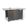 Ash White Cutting Table with Storage Q675