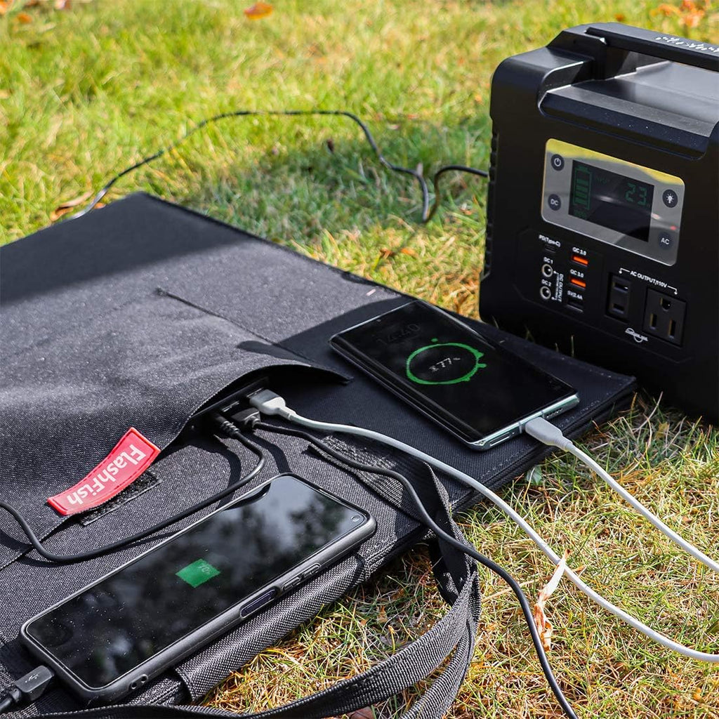 18V 18V Portable Foldable Solar Panel with USB DC Output E40499