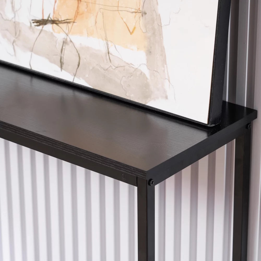 Modern Console Sofa Table Black Oak C378591