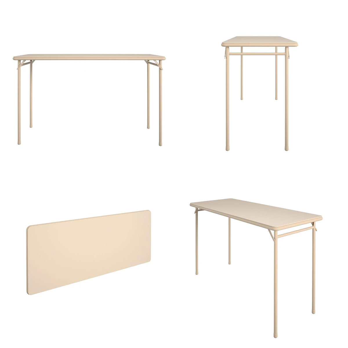Vinyl Upholstered Steel Frame Folding Table N404119