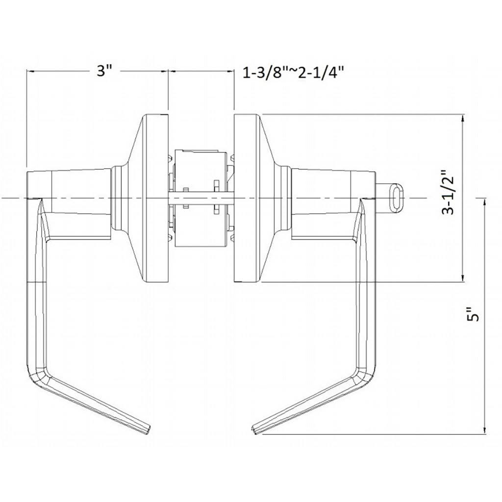 Satin Chrome Leverset D978966