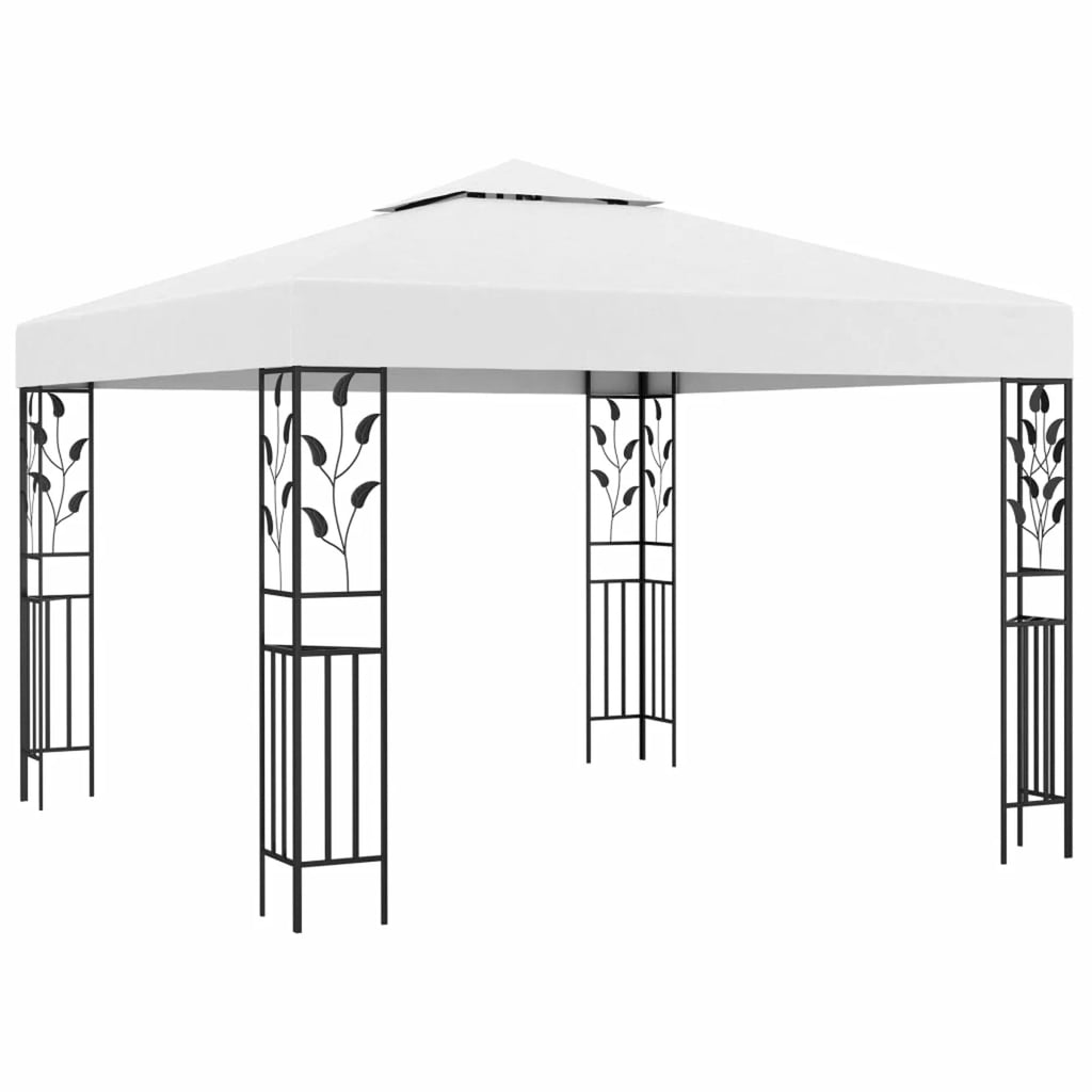 Party Tent Outdoor Gazebo Canopy Sun Shade Shelter Steel Frame White R1310