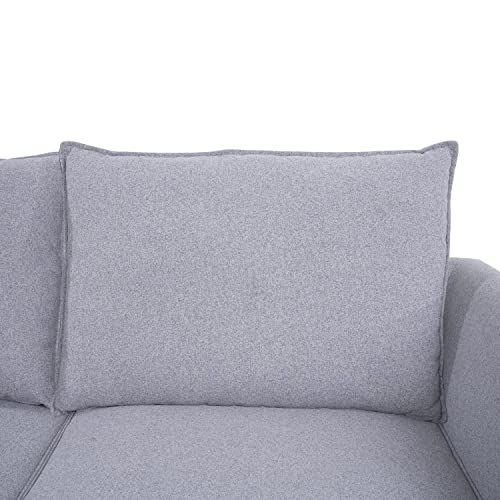 Caramel 6-Seater Modular Sleeper Couch with Ottoman Air Leather H173