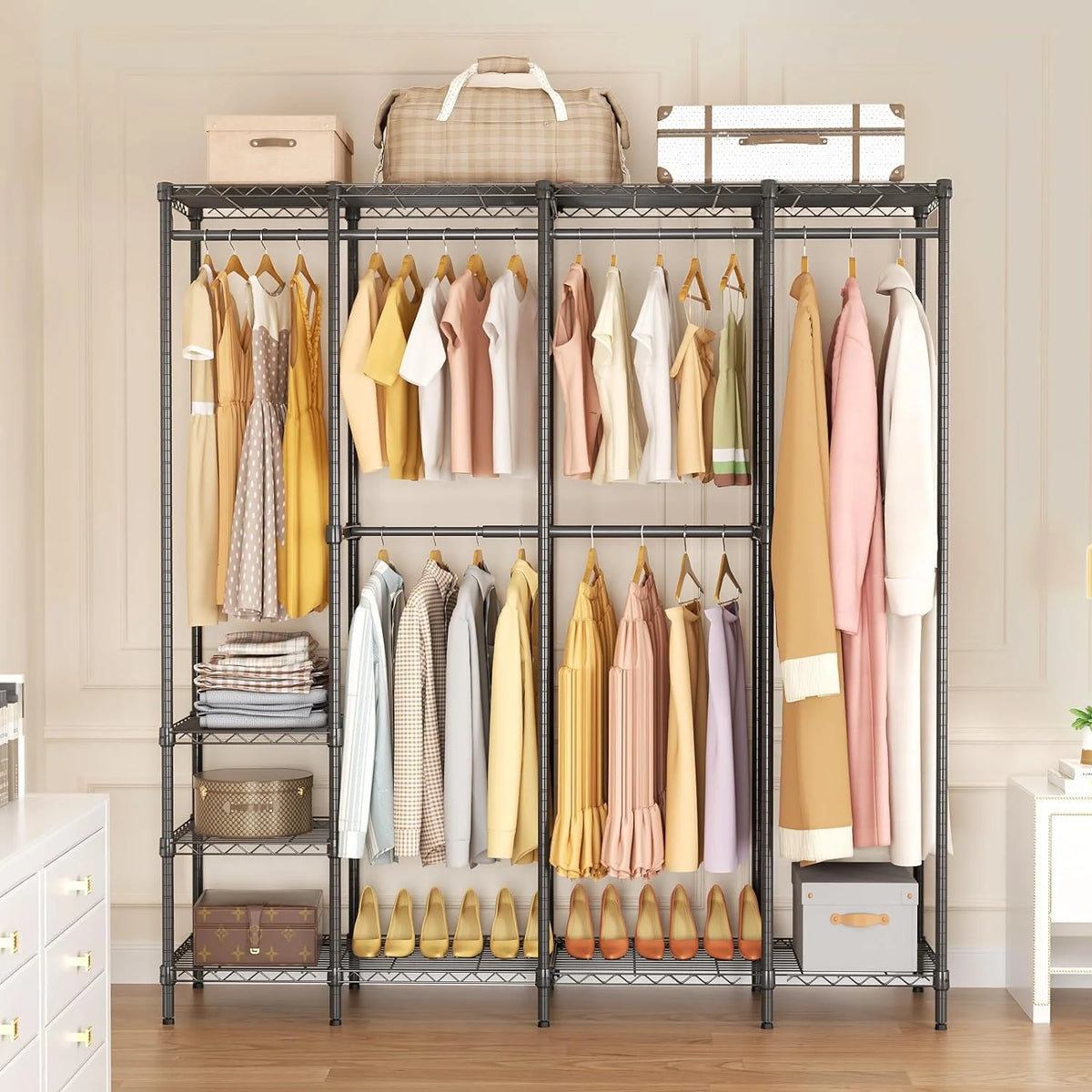 Freestanding Portable Wardrobe Closet Organizer S1304