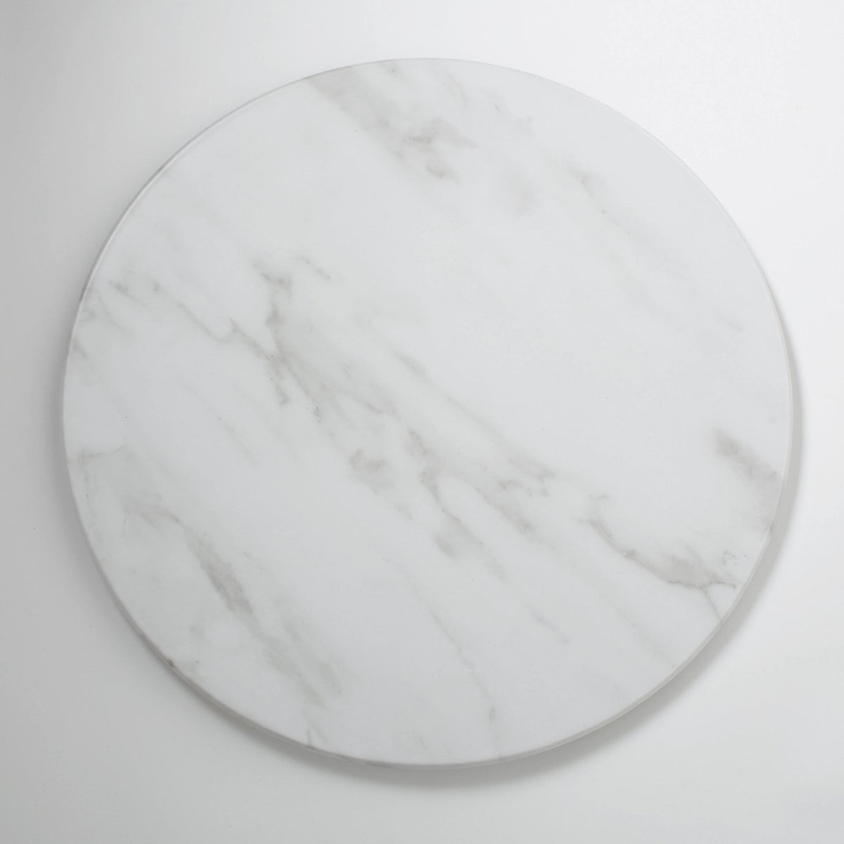 White Round Marble Melamine Serving Board H573194