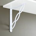 White Powder Coat Cast Iron Shelf Bracket L159477