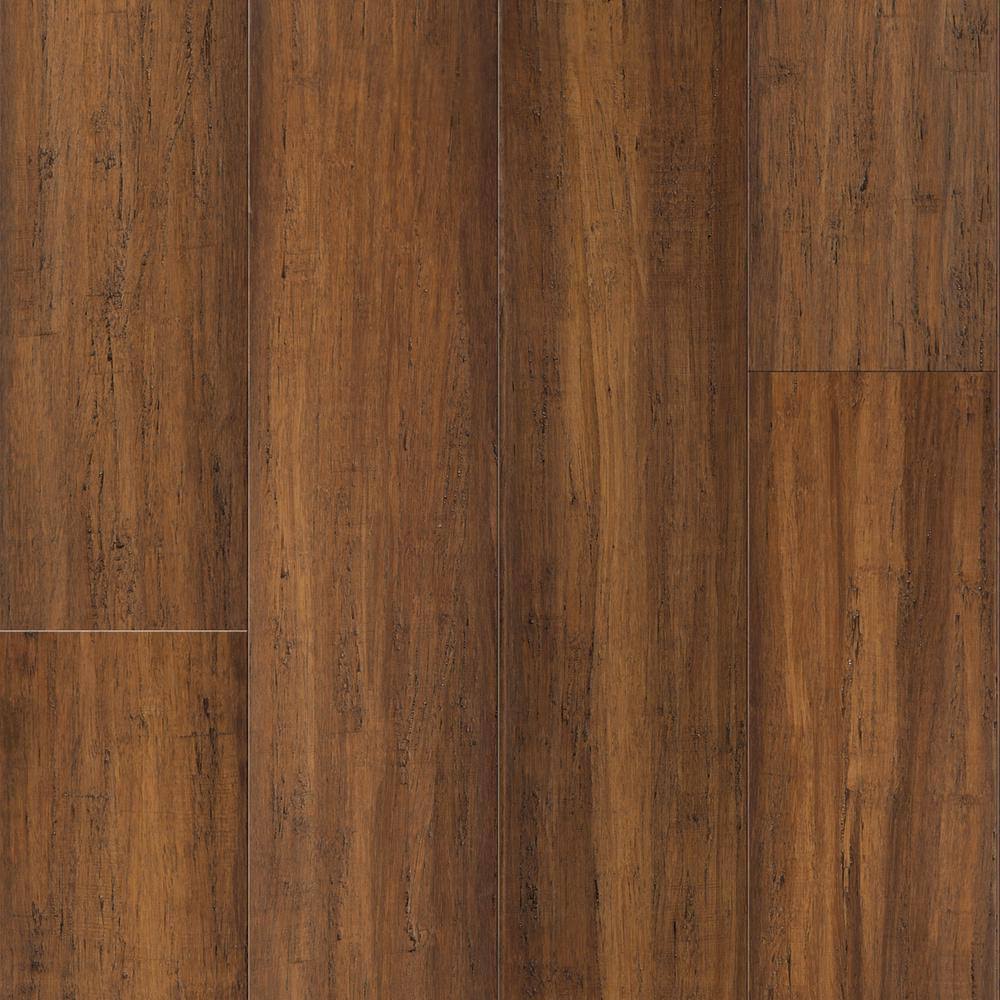 5-1/8-in Wide x 9/16-in Thick Bamboo Bourbon Barrel Distressed Solid Hardwood Flooring K46591
