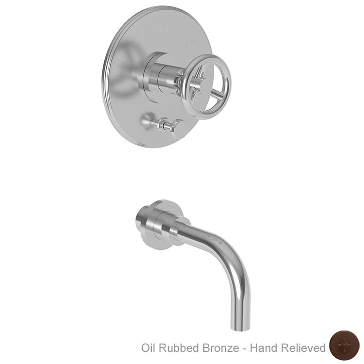 Oil Rubbed Bronze Pressure Balance Tub and Shower Set Trim A220022
