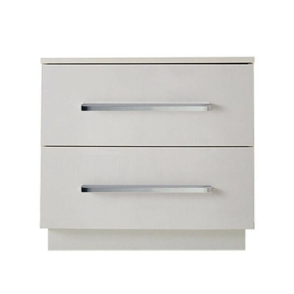 Modern High Gloss 2 Drawer Nightstand X848