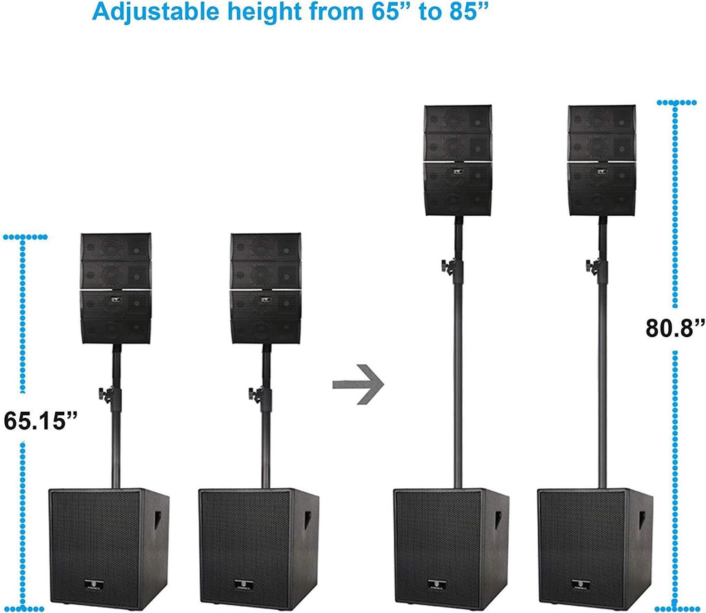 Powered PA Speaker System Combo Set with Subwoofers and Line Array Speakers R43141